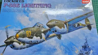 Unboxing the Academy 1/48 P-38e Lightning and a short anecdote