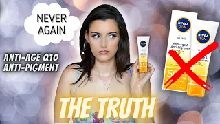 HERE IS WHY I'M NEVER BUYING NIVEA Q10 ANTI-AGE & ANTI-PIGMENT SUNSCREEN AGAIN: Review, SPF50 + UVA