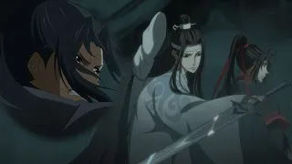 薛洋来袭，蓝湛下意识拔剑挡在魏无羡面前，生怕他受伤【魔道祖师26-4TheFounderOfDiabolism modaozushi】