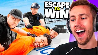 Miniminter Reacts To HIDE AND SEEK Vs SWAT TEAM IN PRISON