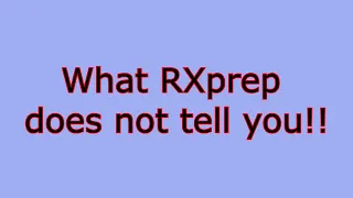 What RXprep does NOT tell you for NAPLEX. calculations+...  evil?!?