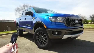 2019 Ford Ranger XLT: Start Up, Walkaround, Test Drive and Review