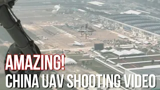 Amazing! China CH-4 UAV shooting the video in Zhuhai Airshow