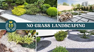 10 Low maintenance Landscaping ideas Without Grass ✅ No Grass Landscaping 👌