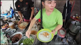 Laos Early Morning Street Breakfast: Coffee, Noddles, Porrige & More.... - Lao Streetfood