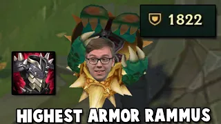 TheBausffs Rammus Strategy is ABSOLUTELY GENIUS!! (1800+ ARMOR?)