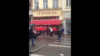 ENGLAND and WALES fans unite EURO 2016