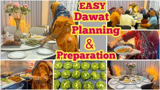 Easy Dawat Preparation & Planning For Home makers & Beginners | Hum Do Hamare Chaar Vlogs