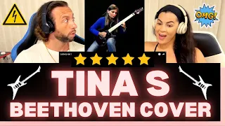 First Time Hearing Tina S Electric Guitar Solo - Ludwig Van Beethoven Moonlight Sonata Reaction 🔥 😳