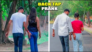 Back tap prank  | Cute girls reaction | Prank dekho india