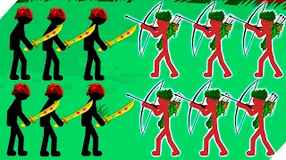 ЗОМБИ НАПАЛИ,А МЫ ЦЕЛУЮ НОЧЬ ОТБИВАЛИСЬ! НОВЫЕ УРОВНИ! - Stick war legacy