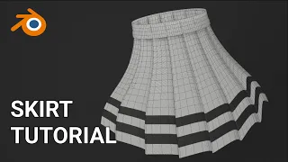 Easy Skirt Tutorial in Blender (free file!!)