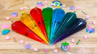 MIXING CLEAR SLIME WITH FUNNY PIPING BAGS, BEST SATISFYING SLIME, LONI BEST SLIME #4