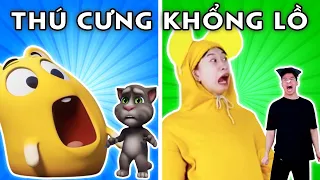 Thú Cưng Khổng Lồ Của Tom | Bắt Chước Hoạt Hình TALKING TOM Siêu Hài