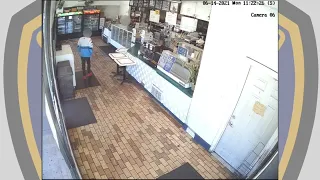 Video: Armed doughnut store robbery