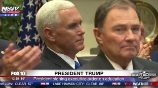 WATCH: President Trump Signs Executive Order On Education (FNN)