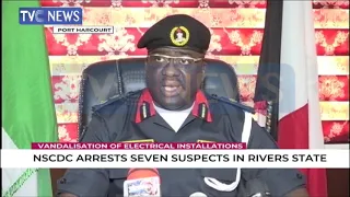 NSCDC arrests seven suspected vandals in Rivers state