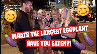 Asking Sexy Girls - What's the largest "COCK" eggplant have you eaten? 😋 🍆 - PG Rated For Tiktok