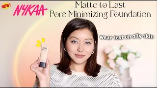 Nykaa Matte to Last Pore Minimizing Foundation Review & Wear Test (on Oily skin)