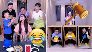 Challenges On Tiktok That Can Bring People Laughter, It’S So Exciting! ! # Funnyfamily# PartyGames