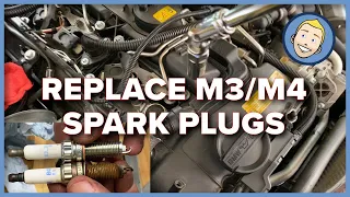 BMW M3/M4 SPARK PLUG CHANGE - S55 Engine DIY (F80/F82/F83)