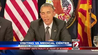At Phoenix VA, Obama says more work to do for veterans