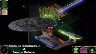 Borg Fleet VS Superstar Destroyer | Star Trek VS Star Wars | Star Trek Ship Battle | Bridge Commande