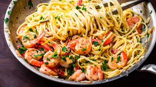 Lemon Garlic Shrimp Pasta - So Easy You'll Make It All Year Long