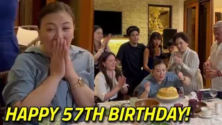 SHARON CUNETA NASURPRISE SA 57TH BIRTHDAY CELEBRATION NYA KASAMA ANG SOTTO FAMILY! PANUORIN