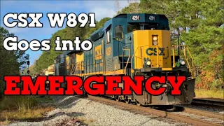 Military Train goes into EMERGENCY at 50MPH!