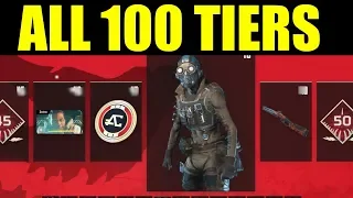 Apex Legends: Season 1 Battle Pass Rewards All 100 Tiers & Level 100 Reward