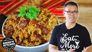 Kua Khao Khem | Stir Fried Sticky Rice | Lao Food at Saeng’s Kitchen #laofood #stickyrice