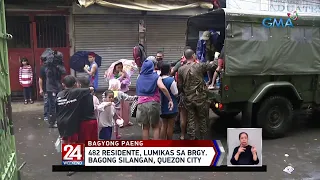 482 residente, lumikas sa Brgy. Bagong Silangan, Quezon City | 24 Oras Weekend