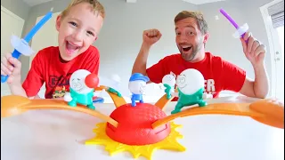 Father & Son PLAY DODGEBALL! / Don't Get Hit In The Face!