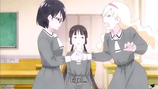 Asobi Asobase Olivia & Kasumi Thumb War Funny Moments ENG DUB