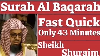 Surah Al Baqarah❤️ 101Ep fast Quick recitation only 43 Minutes by Sheikh Shuraim #viral #quran #1