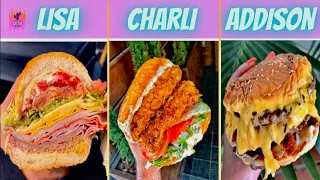 LISA OR LENA FOOD#1😋LISA CHARLI OR ADDISON🍟WHAT YOUR CHOICE🍔