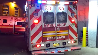 FDNY BLS Ambulance 81A Responding from Quarters