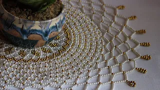 #diy #tablemat #pearl #beads #homedecor   DIY Table Mat, ಟೇಬಲ್ ಮ್ಯಾಟ್