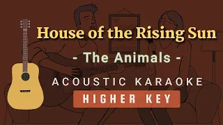 House of the Rising Sun - The Animals [Acoustic Karaoke | Higher Key]