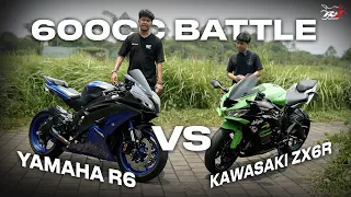 600cc BATTLE - YAMAHA R6 VS KAWASAKI ZX6R