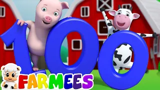 Números 1 a 100 para niños | Videos educativos | Farmees Español | Canciones Infantiles