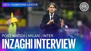 MILAN 0-2 INTER | SIMONE INZAGHI INTERVIEW 🎙️⚫🔵