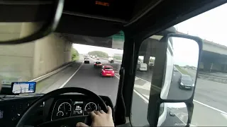 car overtaking on slip road 26.04.22