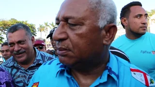 Bainimarama speaks at final campaign rally