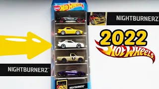 Unbox Hot Wheels NIGHTBURNERZ 5 PACK 2022 for next Race Tournament