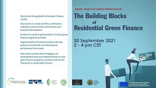 The Building Blocks of Residential Green Finance