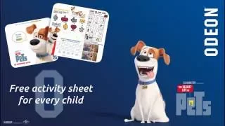 ODEON Secret Life Of Pets Activity Sheet up to 1st Aug. In cinemas June 24th