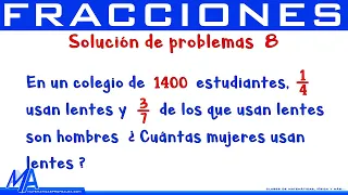 Solución de problemas con fracciones | Ejemplo 8