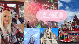 Christmas at Magic Kingdom, Disney Tree Stroll, & Blaze Pizza | ORLANDO DAY 2